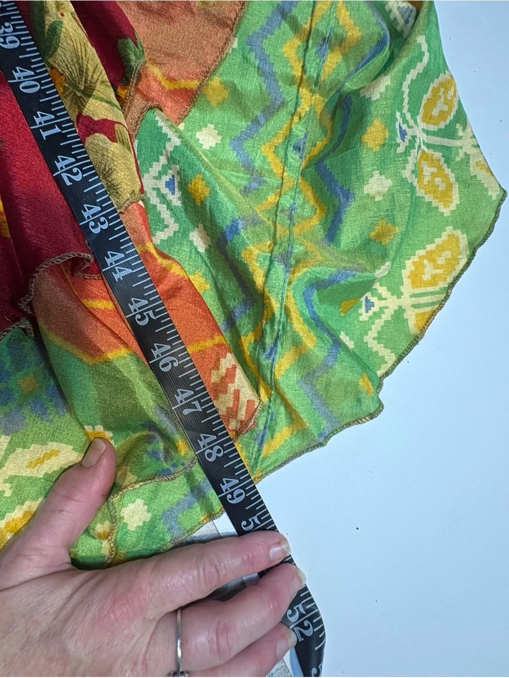 Darn Good Sari Wrap Boho Maxi Skirt